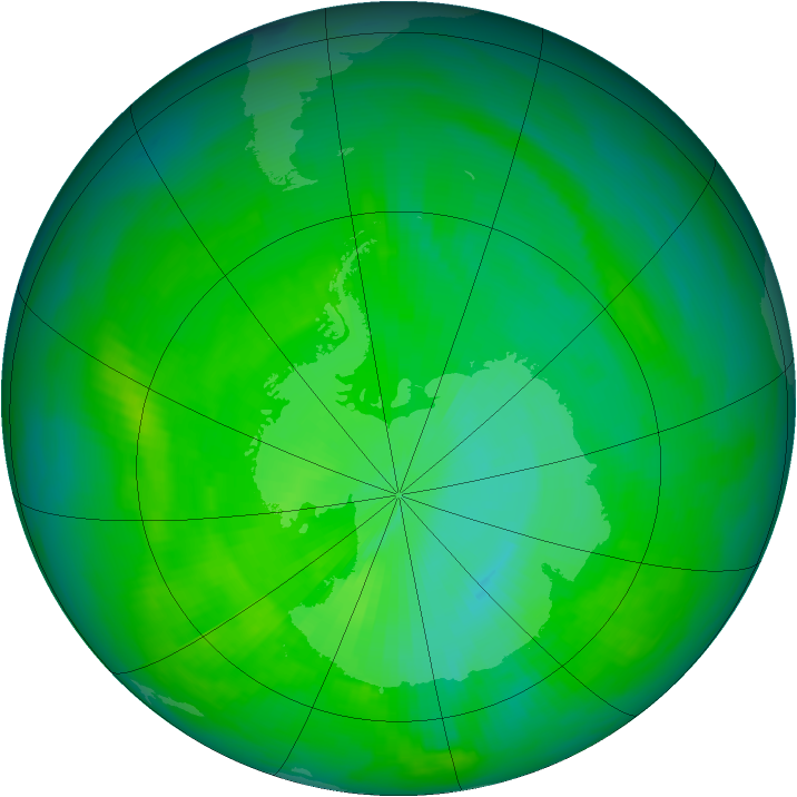 Ozone Map 1991-11-25
